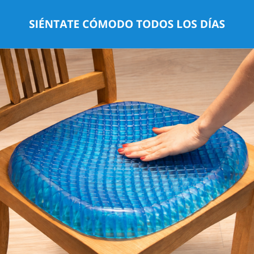 GelComfort Pro – Cojín de Gel Ergonómico Alivia Cadera, Ciática y Coxis
