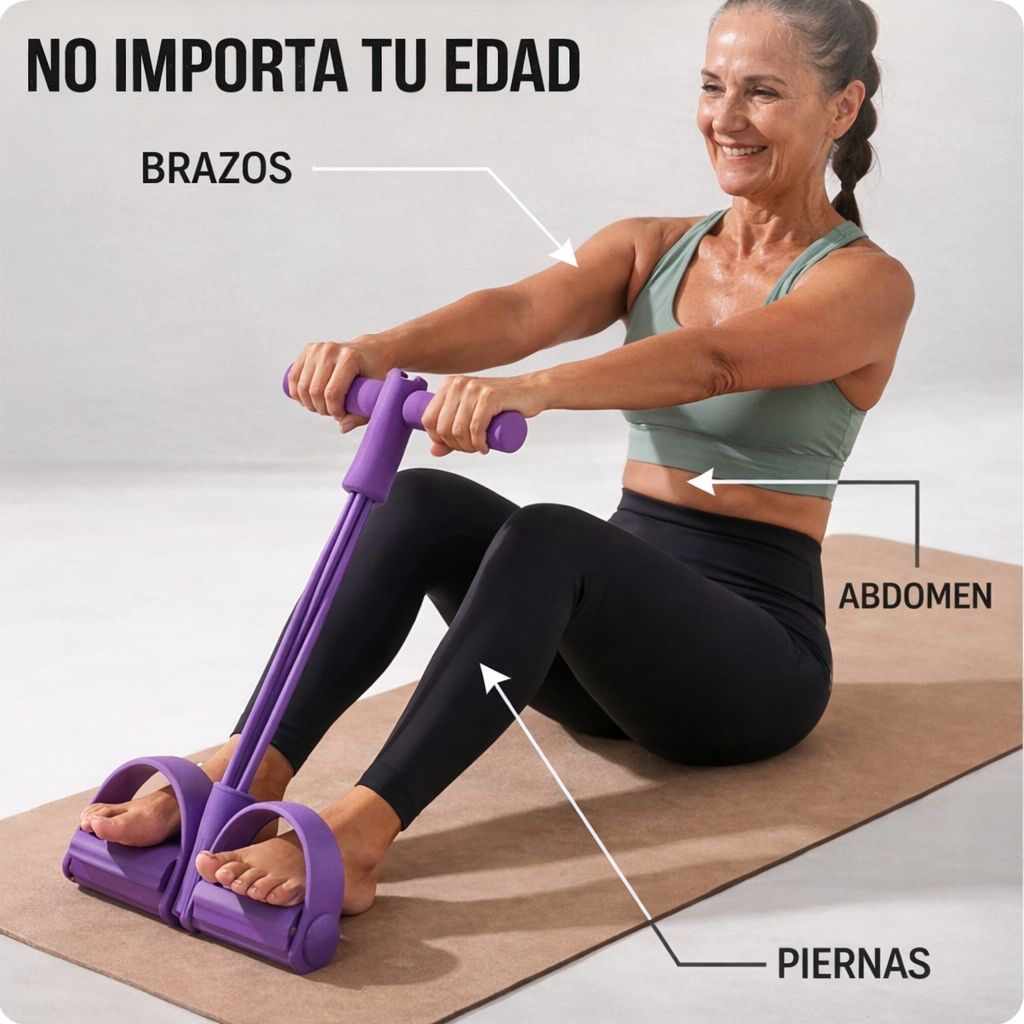 Power Flex - Estira y fortalece espalda, brazos, abdomen y caderas en casa
