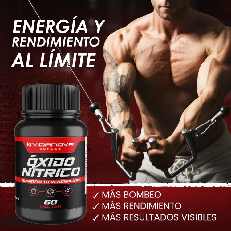 Óxido Nitrico 60 Cápsulas - Apoyo Natural para la Potencia Masculina