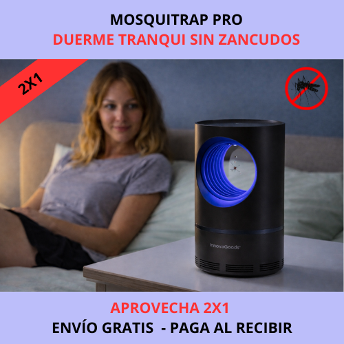 MosquiTrap Pro – Atrapa mosquitos para dormir tranquilo - Lampara UV Tornado