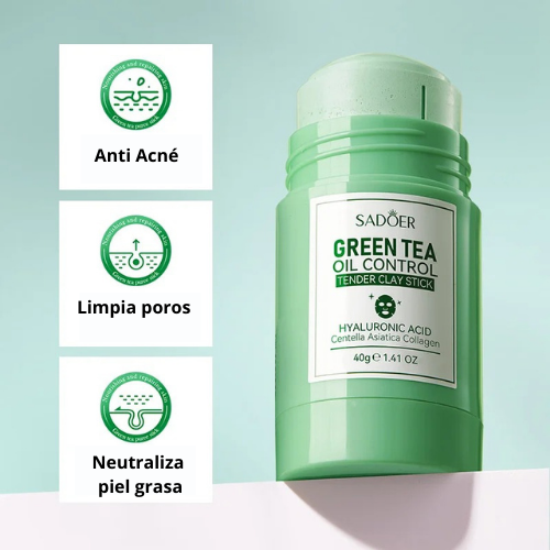 Maskstick Green - Mascarilla de arcilla para poros abiertos, granos y exceso de grasa