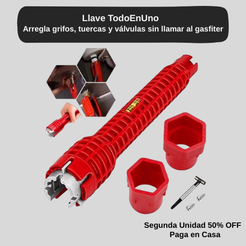 Llave TodoEnUno – La solución para espacios difíciles