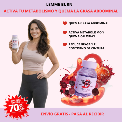 Lemme Burn - Activa el metabolismo y quema grasa abdominal