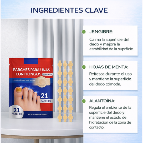 NailPatch Restaurador - 21 Parches AntiHongos - Recupera La Belleza y Fuerza De Tus Uñas