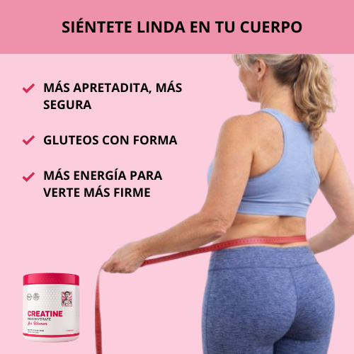 Creatina Old School  – Fuerza y Glúteos Firmes para Mujeres