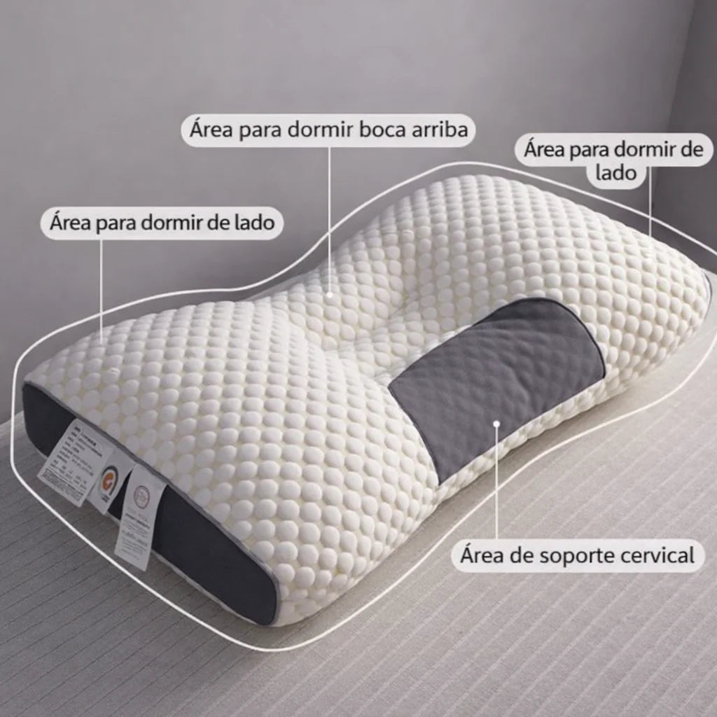 Ergolux - Almohada Ergonómica para Aliviar Tensión Cervical y Dormir Mejor