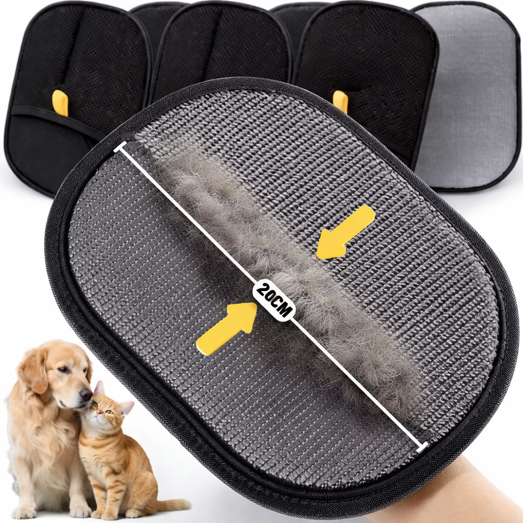 PetPulse - Guante electrostático que atrapa pelos en sofá, ropa y auto